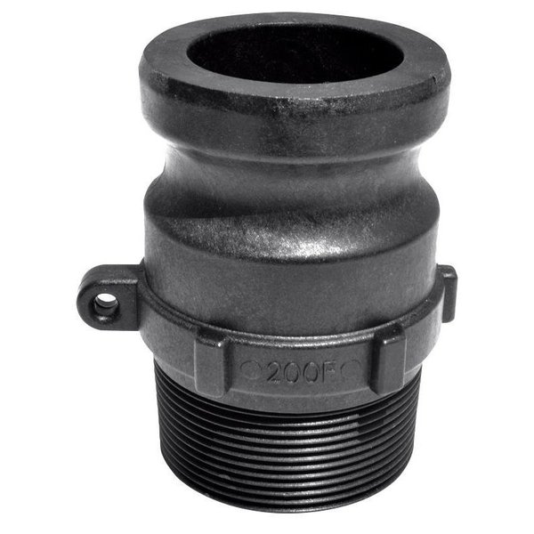 Green Leaf F Series Camlock Coupling, 3 in, Male Adapter x MNPT, Plastic 300F